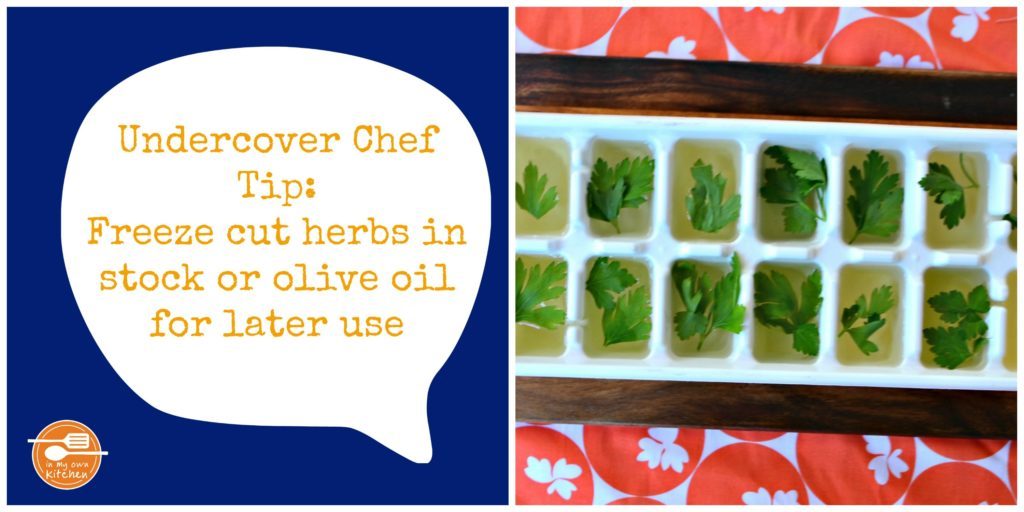 Undercover chef tip - Stock and herbs